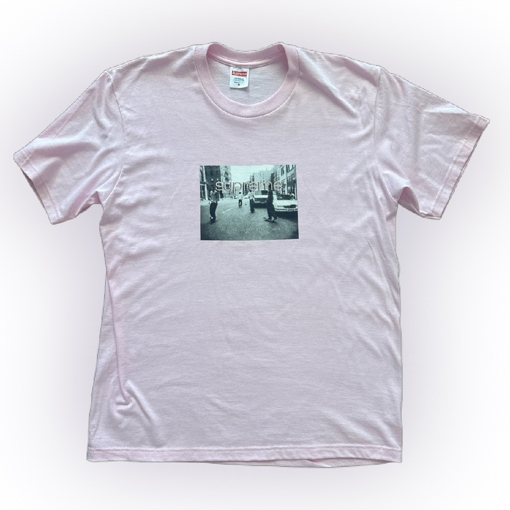 Supreme Pink Graphic T Shirt